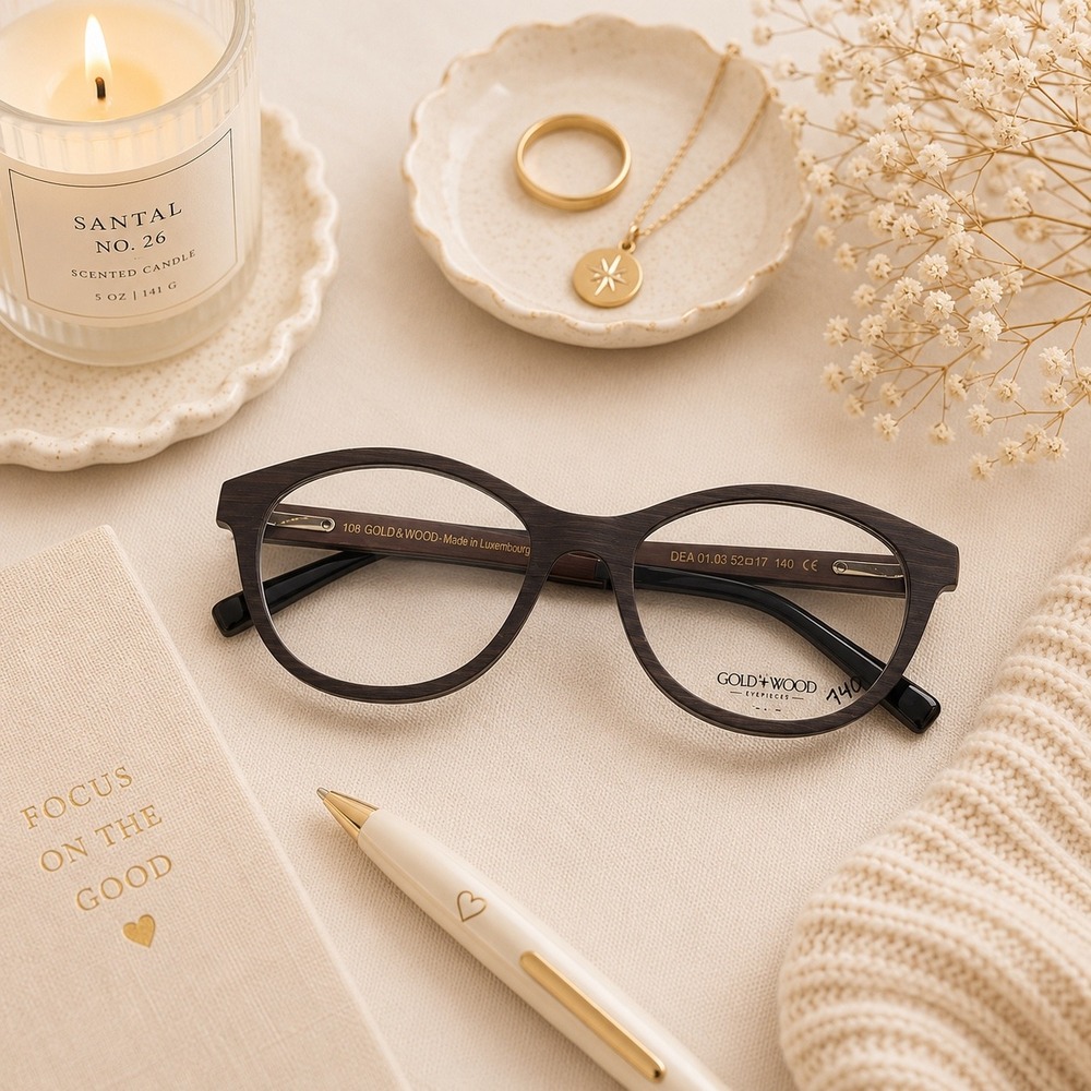 Gold & Wood DEA.01 Eyeglasses Frames Luxury Designer Women's Glasses